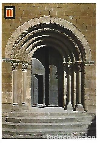 Postales: PORTADA IGLESIA ROMANICA, SIGLO XI.- SANTA EUGENIA DE BERGA / BARCELONA