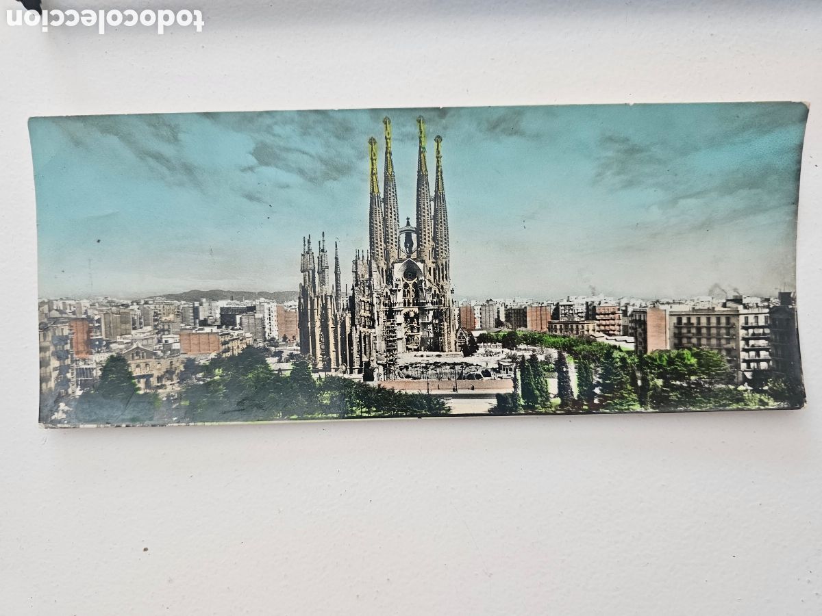 Postales: Postal de gran tama&ntilde;o de Barcelona n &deg;13 La Sagrada Familia A. Zerkowitz 1950s