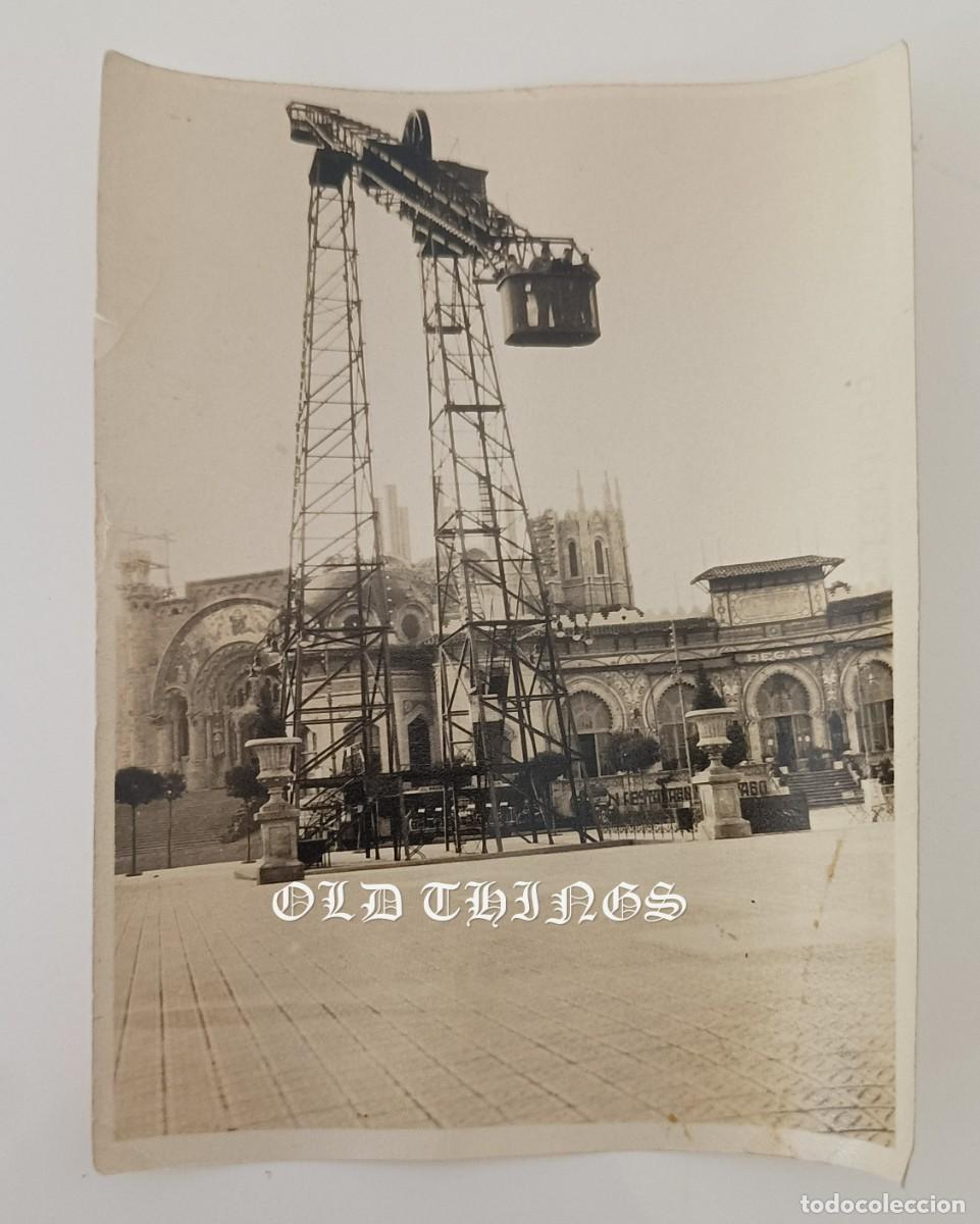 Postales: FOTOGRAFIA DE EL TIBIDABO, BARCELONA, A&Ntilde;OS 40, MIDE 10,5 X 8 CMS.