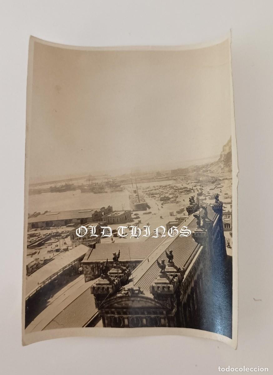 Postales: FOTOGRAFIA DE BARCELONA, EL PUERTO, A&Ntilde;OS 40, MIDE 10,5 X 8 CMS.