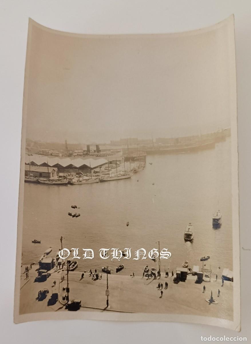 Postales: FOTOGRAFIA DE BARCELONA, EL PUERTO, A&Ntilde;OS 30 / 40, MIDE 10,5 X 8 CMS.