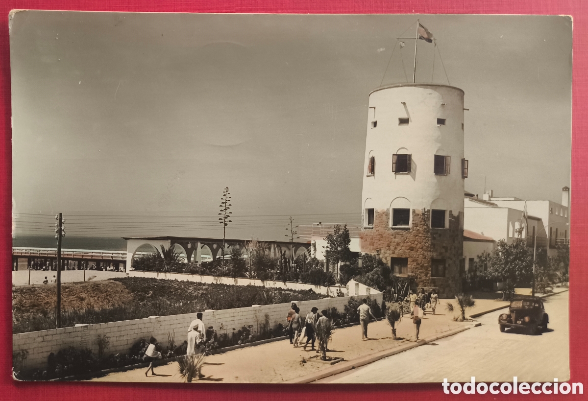 Postales: CASTELLDEFELS POSTAL FOTOGR&Aacute;FICA COLOREADA BARCELONA C. 1955