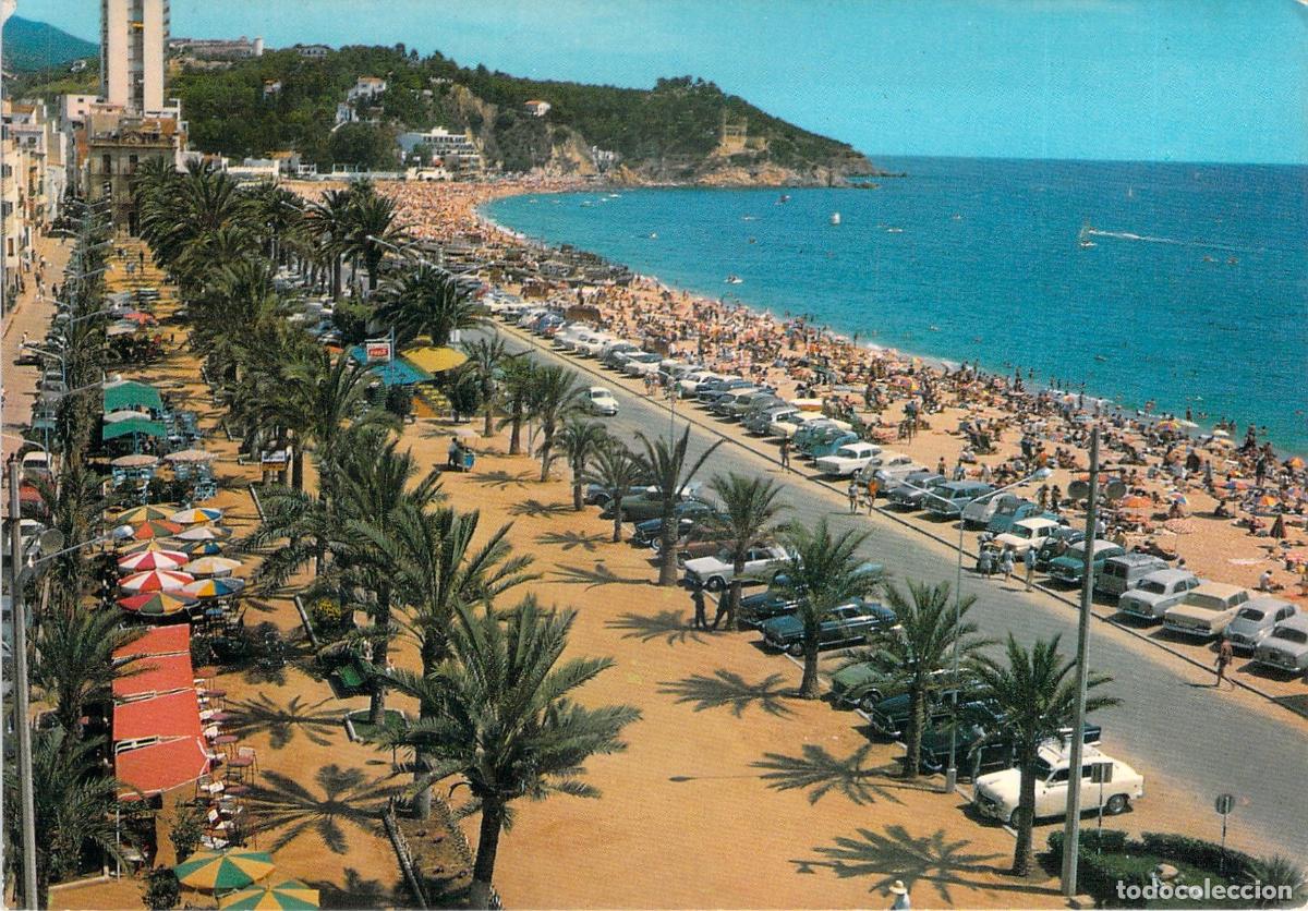 Postales: Postal de Lloret de Mar - Paseo Verdaguer y Playa - Costa Brava