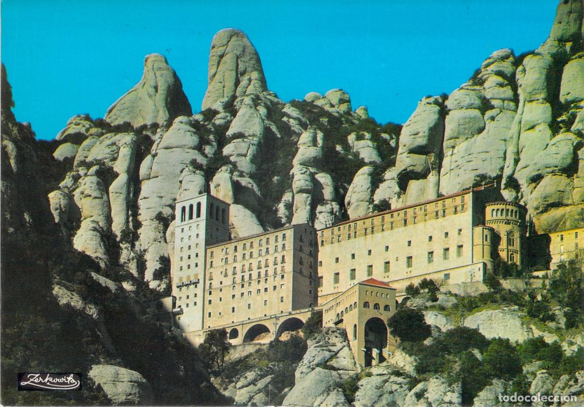 Postales: Postal del Monasterio de Montserrat de A. Zerkowitz