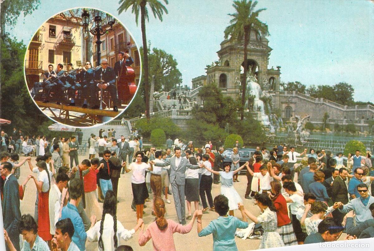 Postales: Postal de Barcelona, Baile de Sardanas en el Parque de la Ciudadela