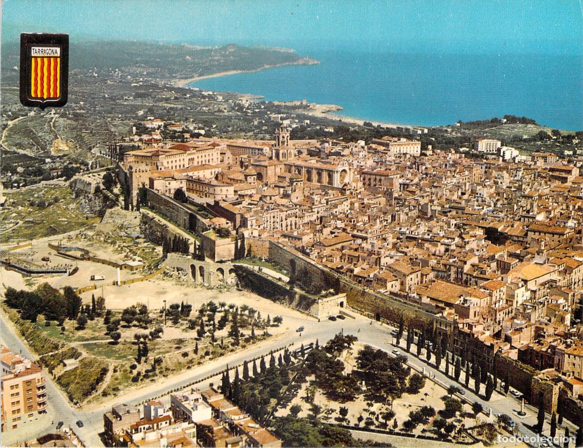 Postales: Postal de Tarragona Vista A&eacute;rea y Paseo Arqueol&oacute;gico