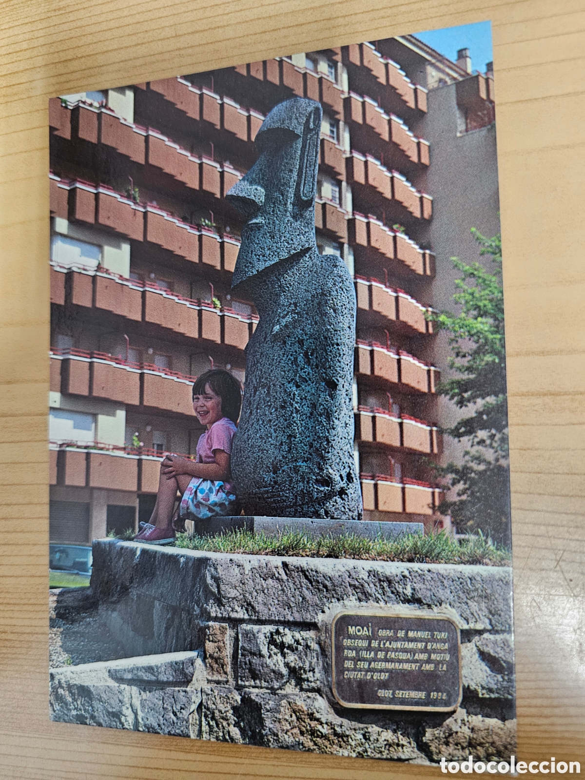 Postales: Postal Olot Moai, muy rara. 1985