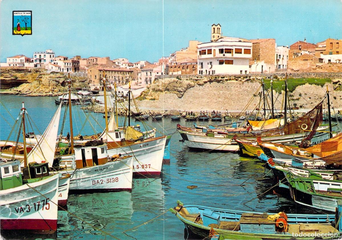 Postales: Postal de Ametlla de Mar con Barcos de Pesca en el Puerto