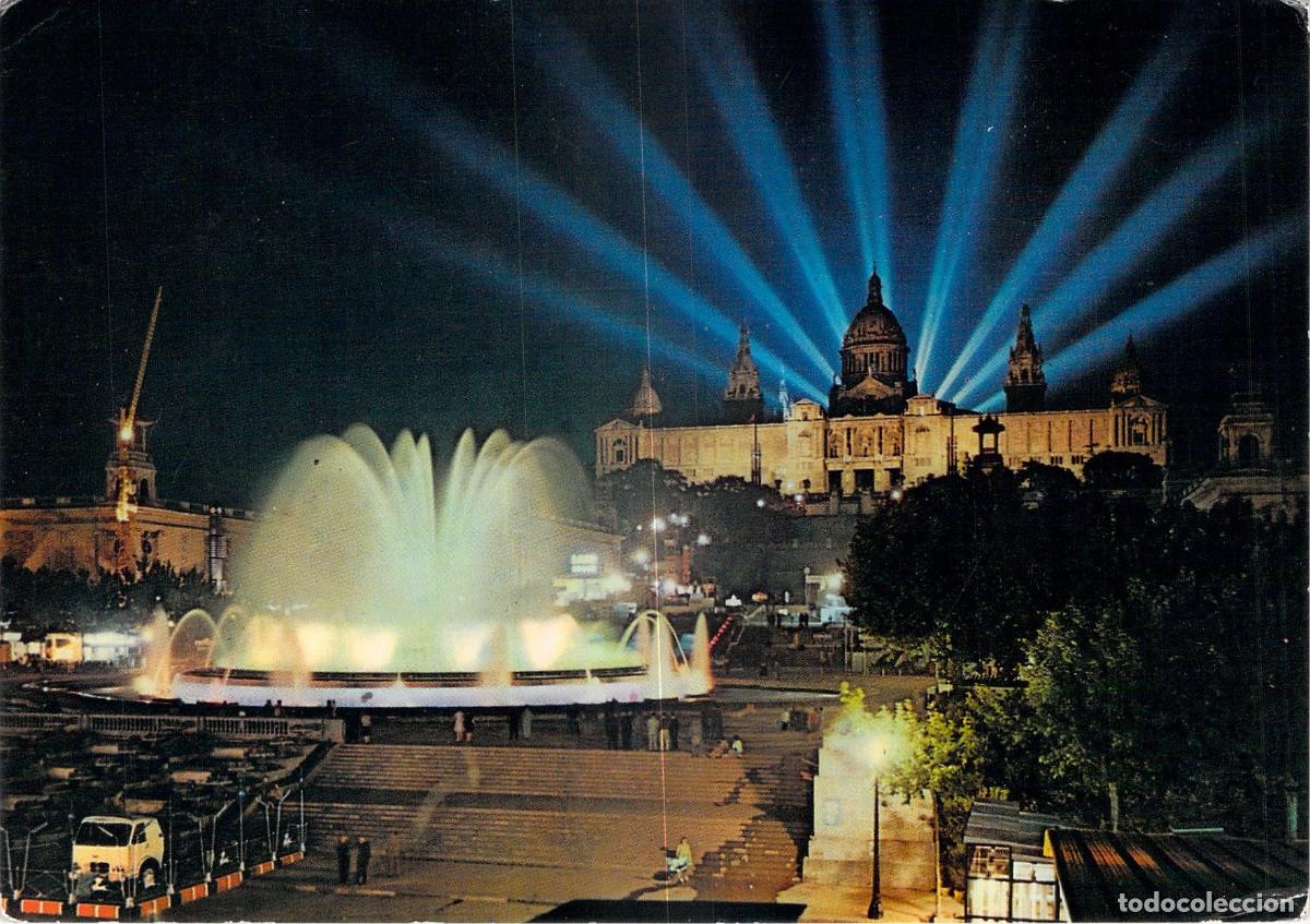 Postales: Postal Barcelona Parque de Montjuich Surtidor Gigante