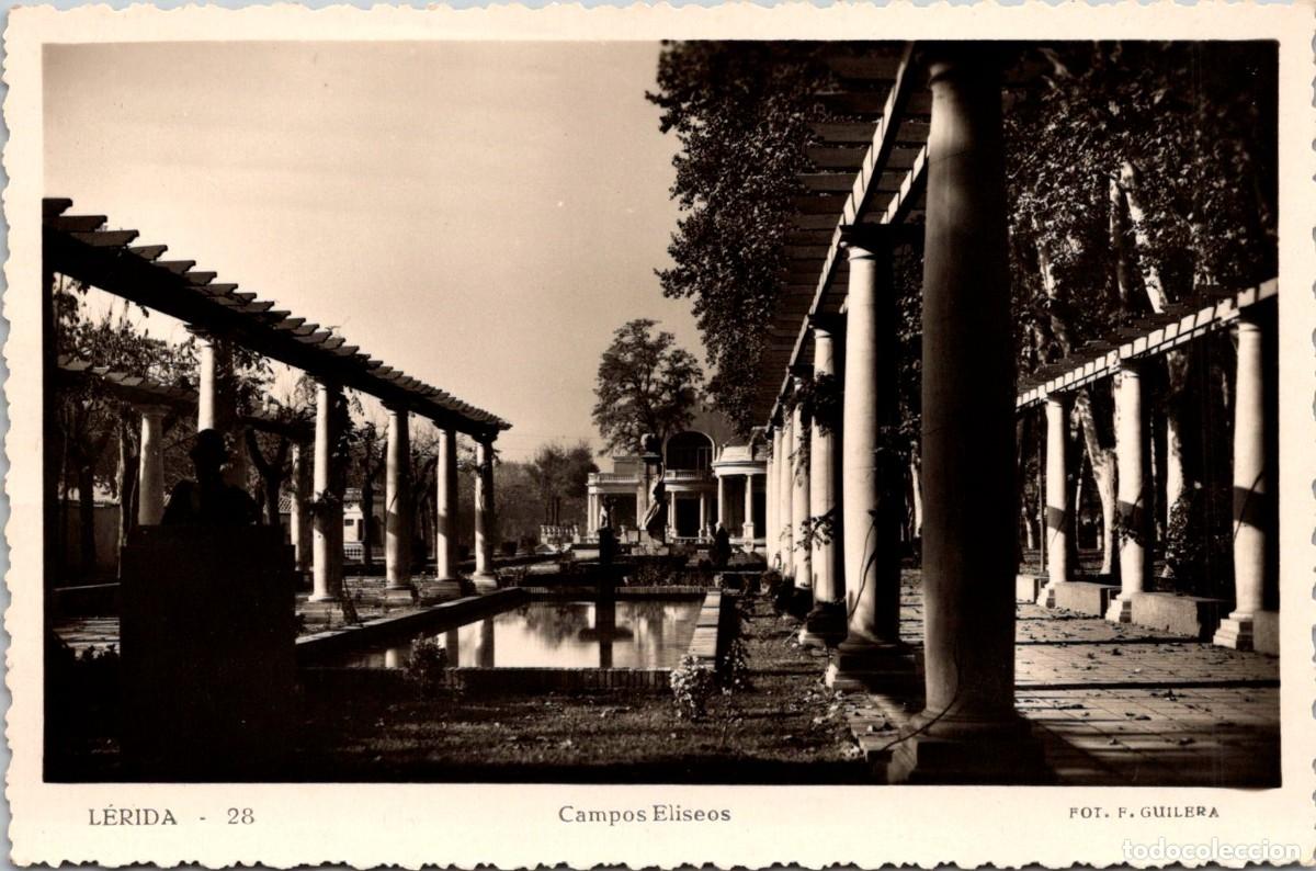 Postales: L&eacute;rida - Campos El&iacute;seos - Guilera 28 - 144x91mm