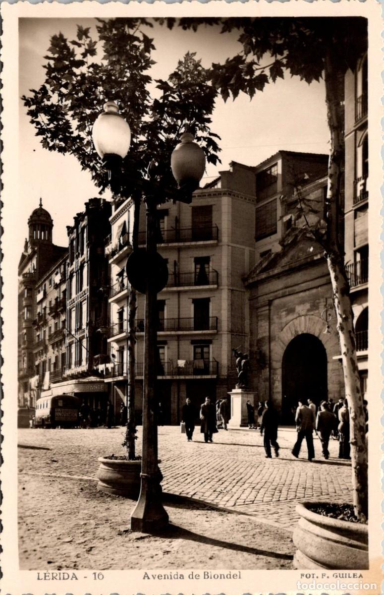 Postales: L&eacute;rida - Avenida de Blondel - Guilera 10 - 140x92mm
