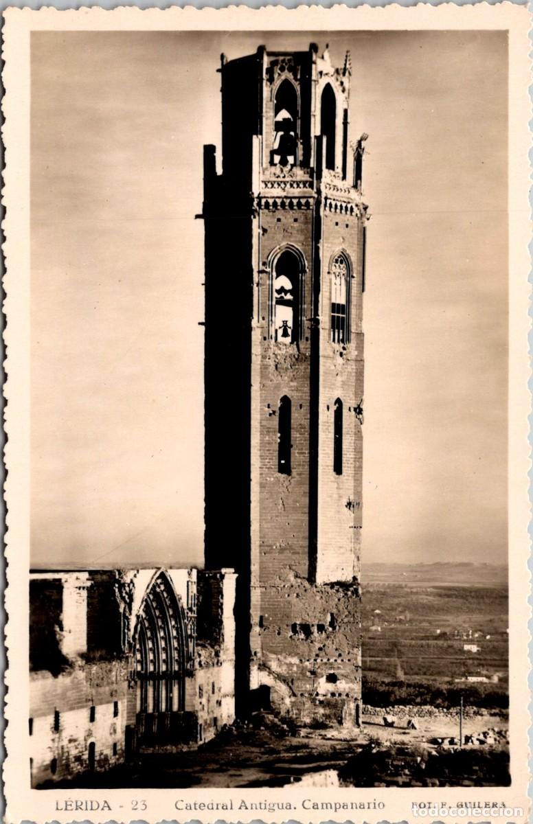 Postales: L&eacute;rida - Catedral Antigua - Campanario - Guilera 23 - 140x90mm