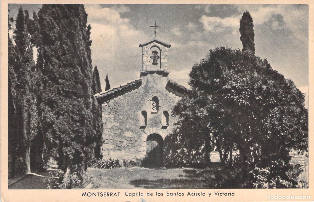 Postales: Postal de la Capilla de los Santos Acisclo y Victoria en Montserrat