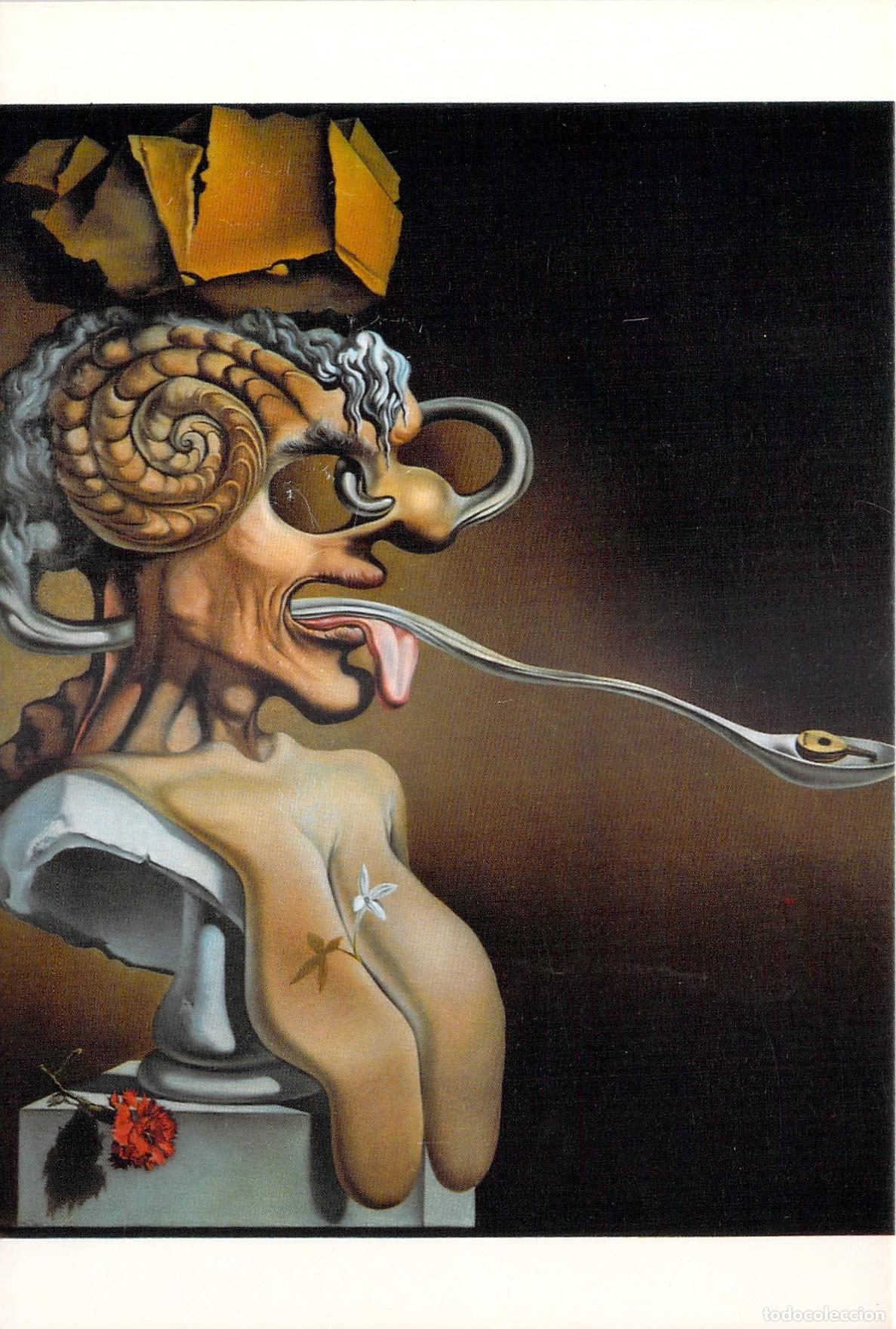 Postales: Postal de Salvador Dal&iacute;: Retrato de Picasso en la gloria del sol