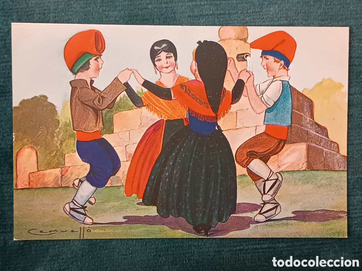 Postales: N&uacute;m. 1290. Sardanes: CERVELL&Oacute;