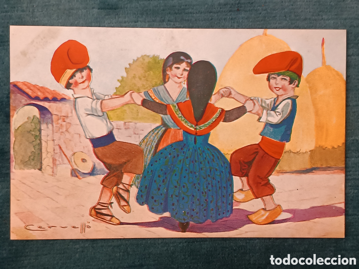 Postales: N&uacute;m. 1292. Sardanes: CERVELL&Oacute;