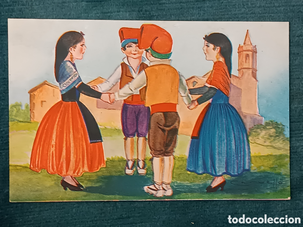 Postales: N&uacute;m. 1291. Sardanes: CERVELL&Oacute;