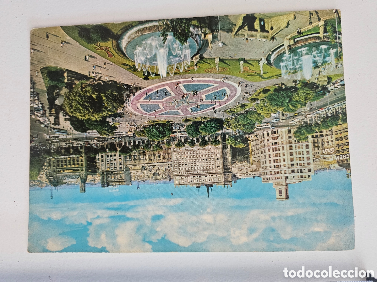 Postales: Postal de gran tama&ntilde;o de Barcelona Plaza Catalunya 425 A. Zerkowitz 1966