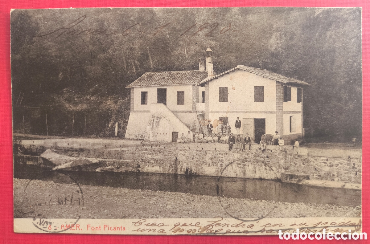 Postales: AMER FONT PICANT POSTAL ANIMADA FOTOTIPIA CIRCULADA LA SELVA GIRONA 1920