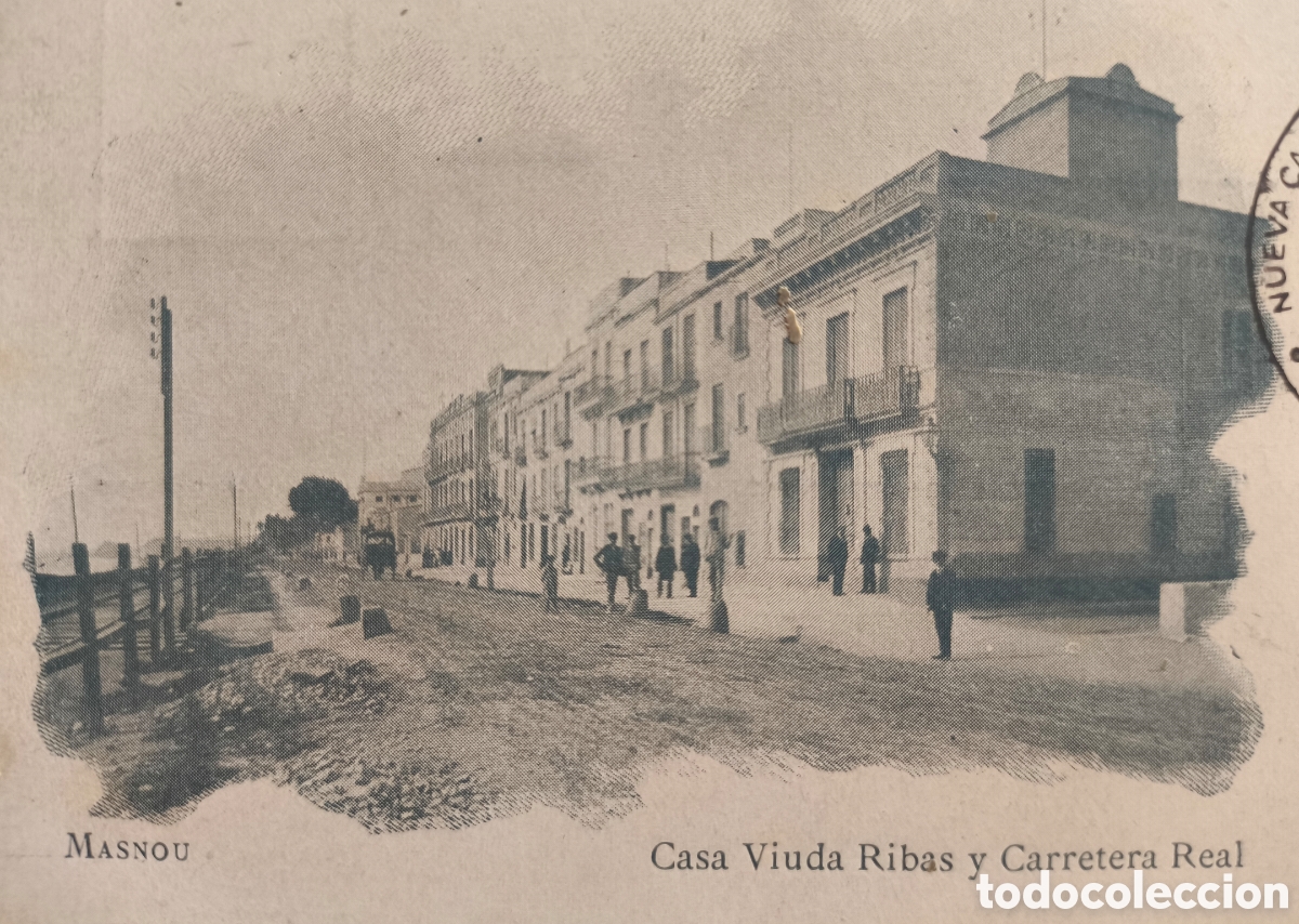 Postales: MASNOU POSTAL CARTOFILIA CAN V&Iacute;DUA RIBAS / CARRER CAPIT&Agrave; COMELLAS MARESME
