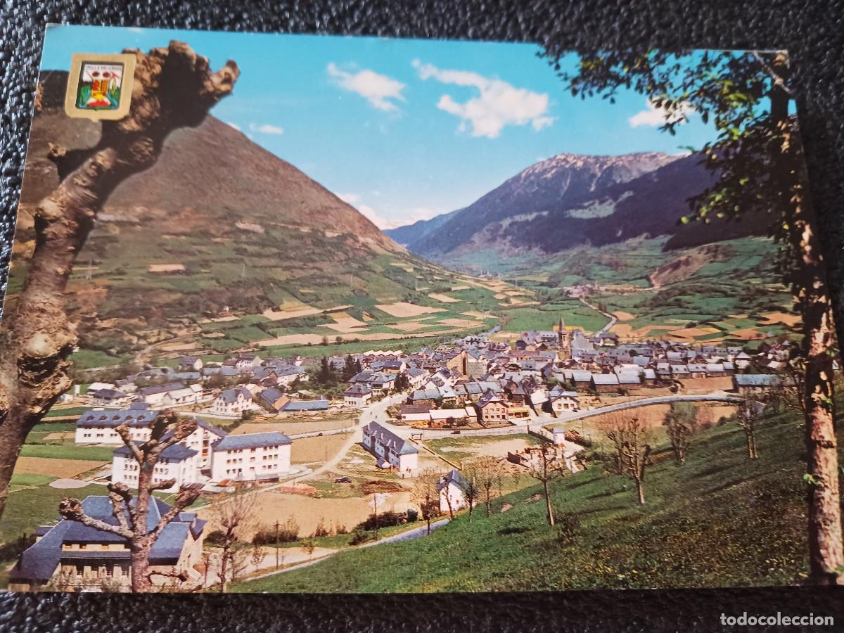 Postales: 923 lleida, vall d`aran, panorama de viella, ed. soberanas, circulada 1966
