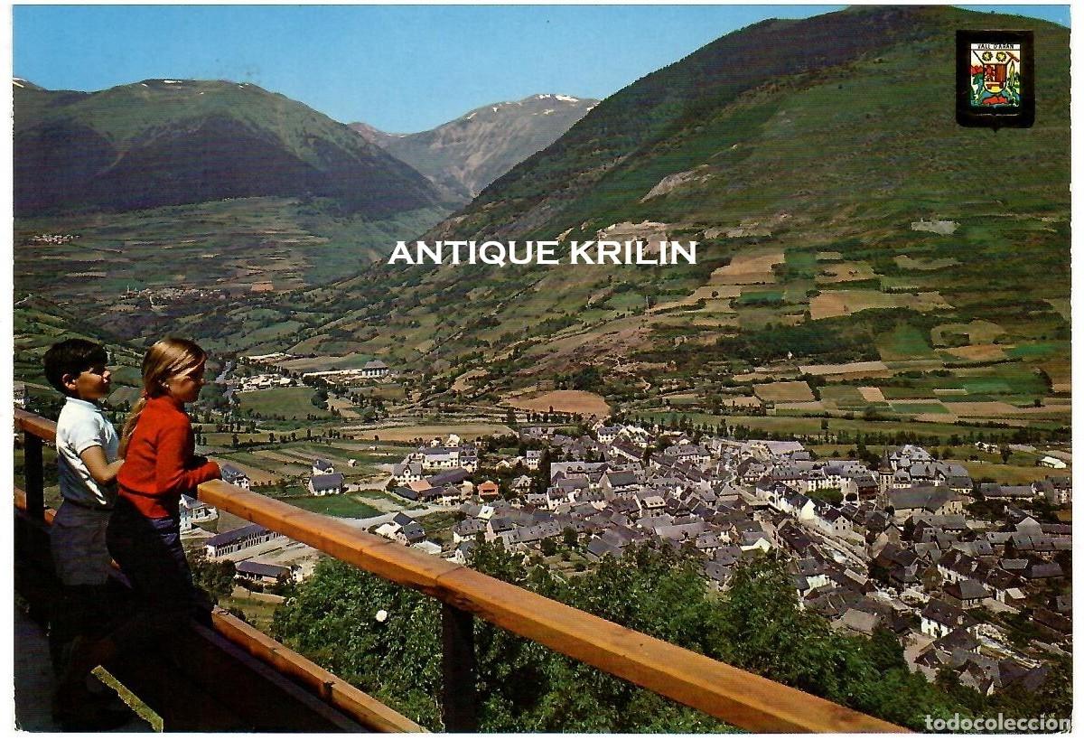 Postales: PIRINEU CATAL&Aacute; N&ordm; 4810 VALLE DE ARAN / VIELLA / ESCUDO DE ORO / FRANQUEADA