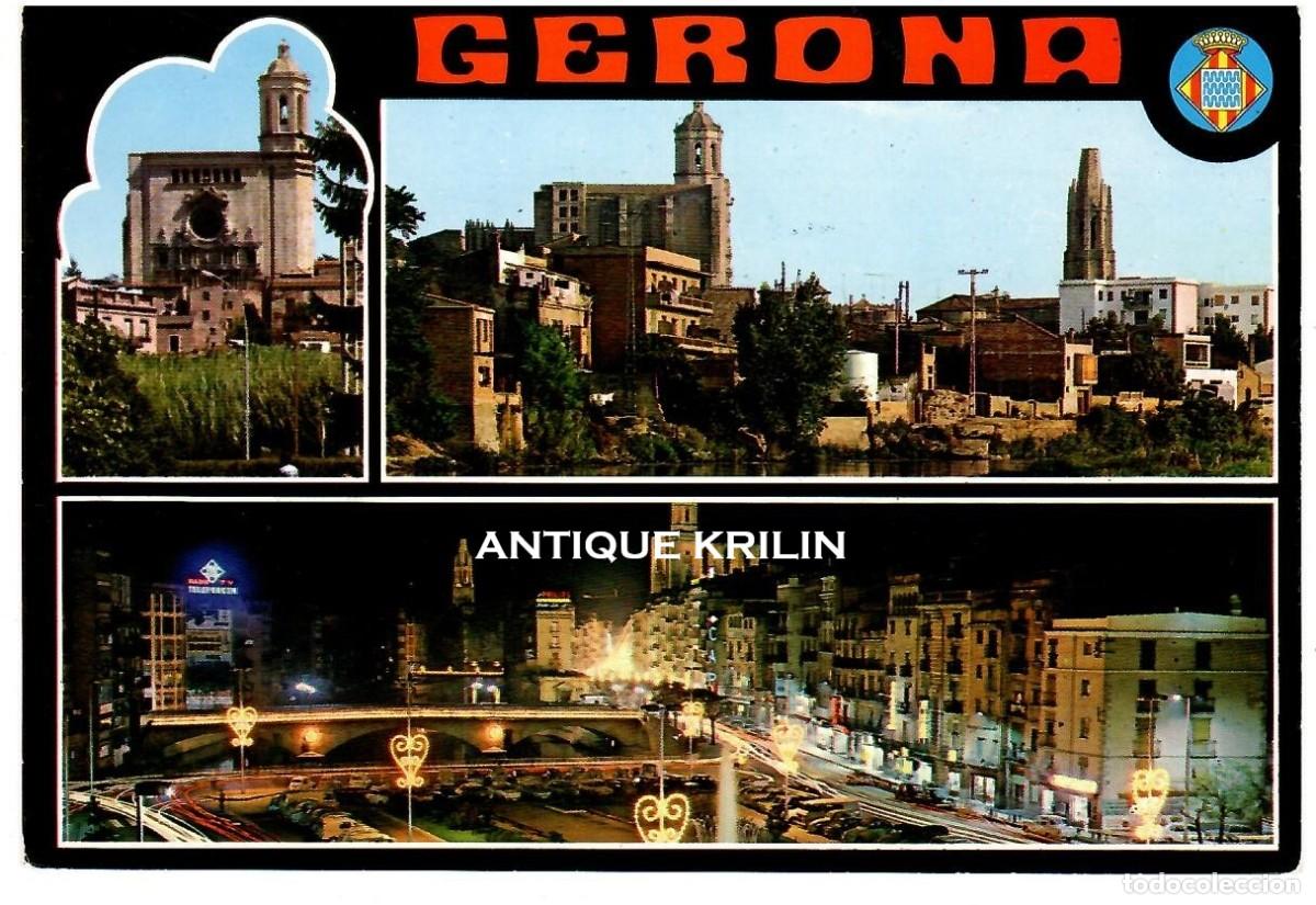 Postales: GERONA N&ordm; 84 VARIAS VISTAS / GARCIA GARRABELLA - CARRERA / SIN FRANQUEAR
