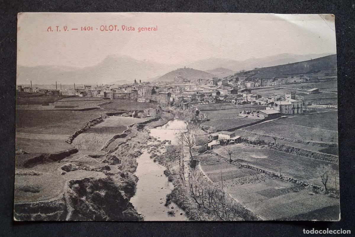 Postales: POSTAL ANTIGUA DE OLOT - VISTA GENERAL - A.T.V. - (SIN CIRCULAR)