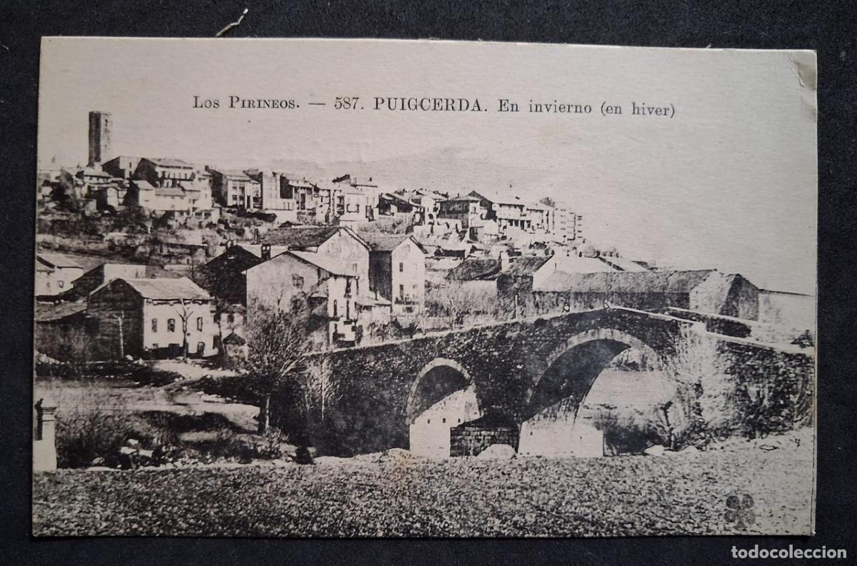 Postales: POSTAL ANTIGUA DE PUIGCERDA - EN INVIERNO - (SIN CIRCULAR)