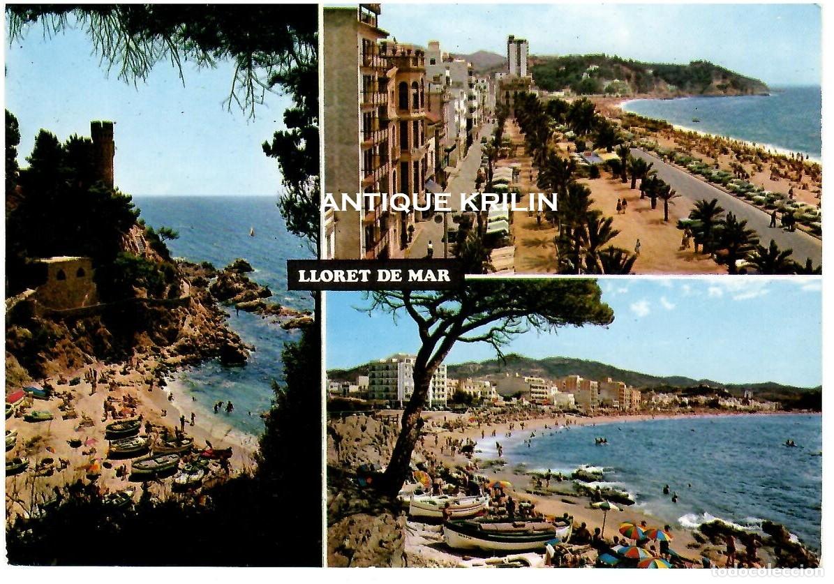 Postales: COSTA BRAVA N&ordm; 815 LLORET DE MAR / VARIAS VISTAS / EDICION VIS-COLOR / SIN FRANQUEAR