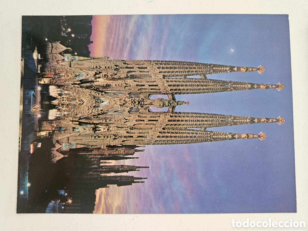 Postales: Postal de gran tama&ntilde;o de la Sagrada Familia Barcelona n&deg;66 VIS 1965