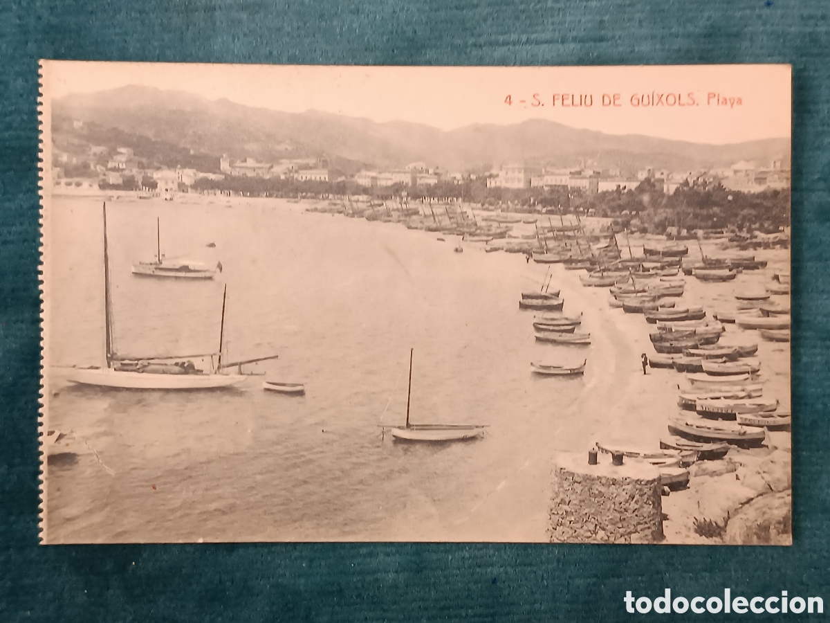 Postales: 4 S. FELIU DE GU&Iacute;XOLS. Playa