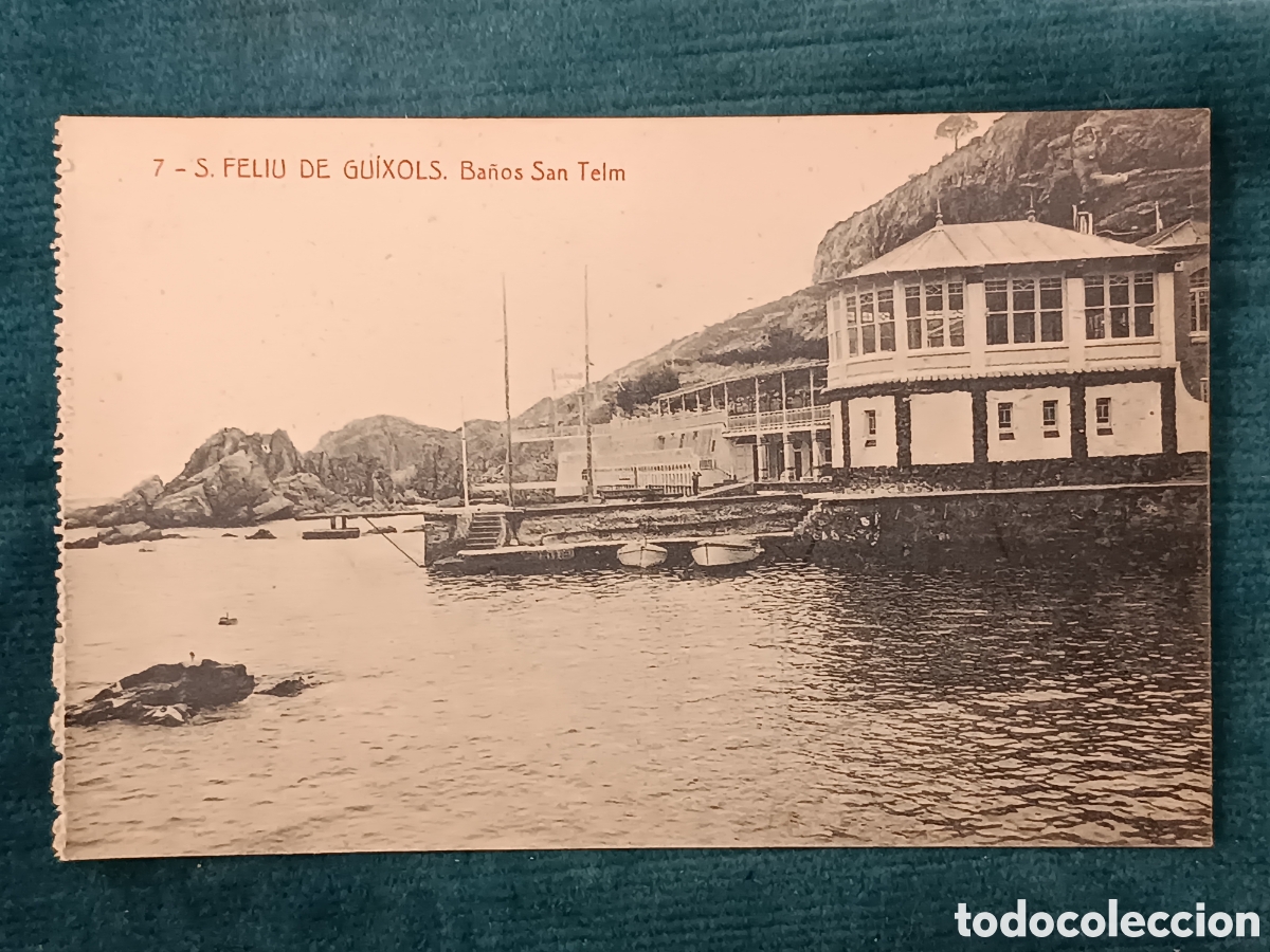 Postales: 7 S. FELIU DE GU&Iacute;XOLS. Ba&ntilde;os San Telm