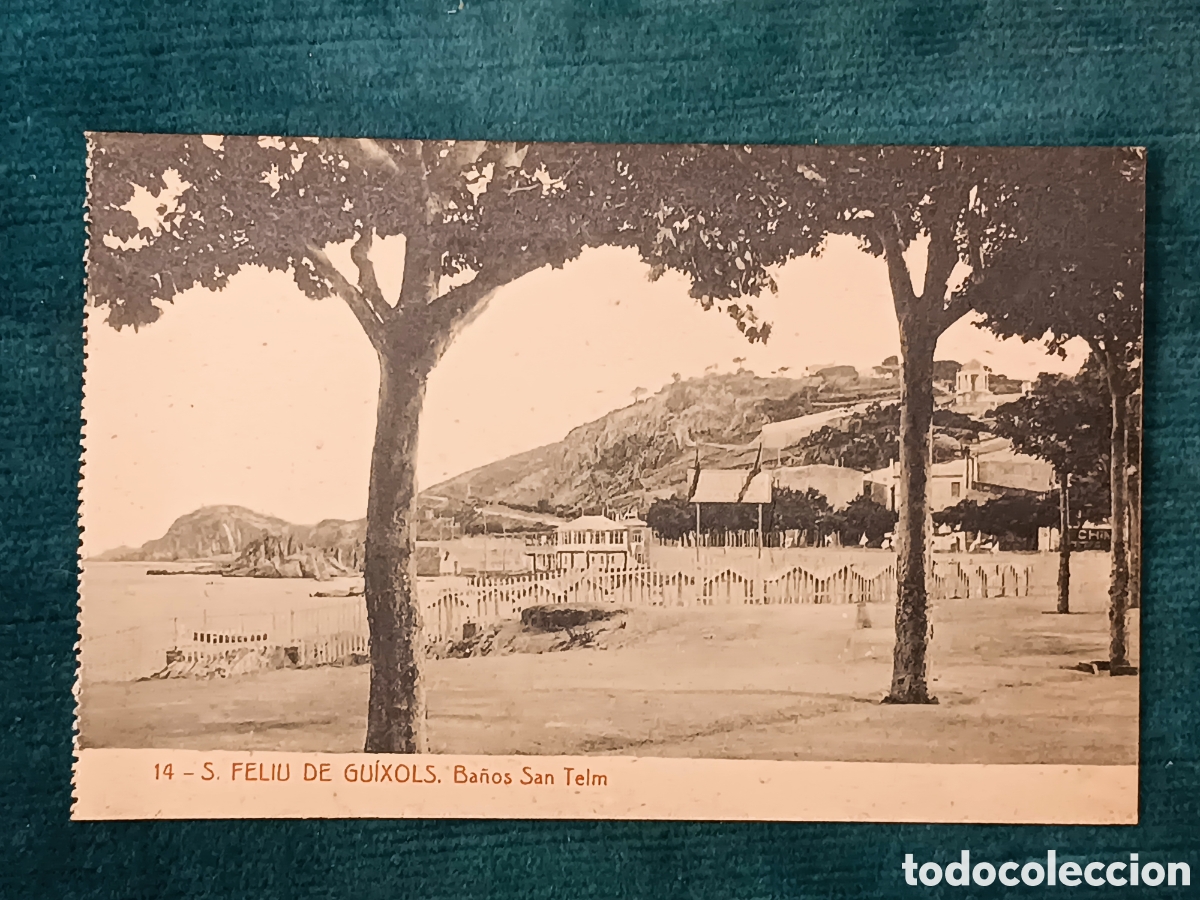 Postales: 24 S. FELIU DE GU&Iacute;XOLS. Ba&ntilde;os San Telm