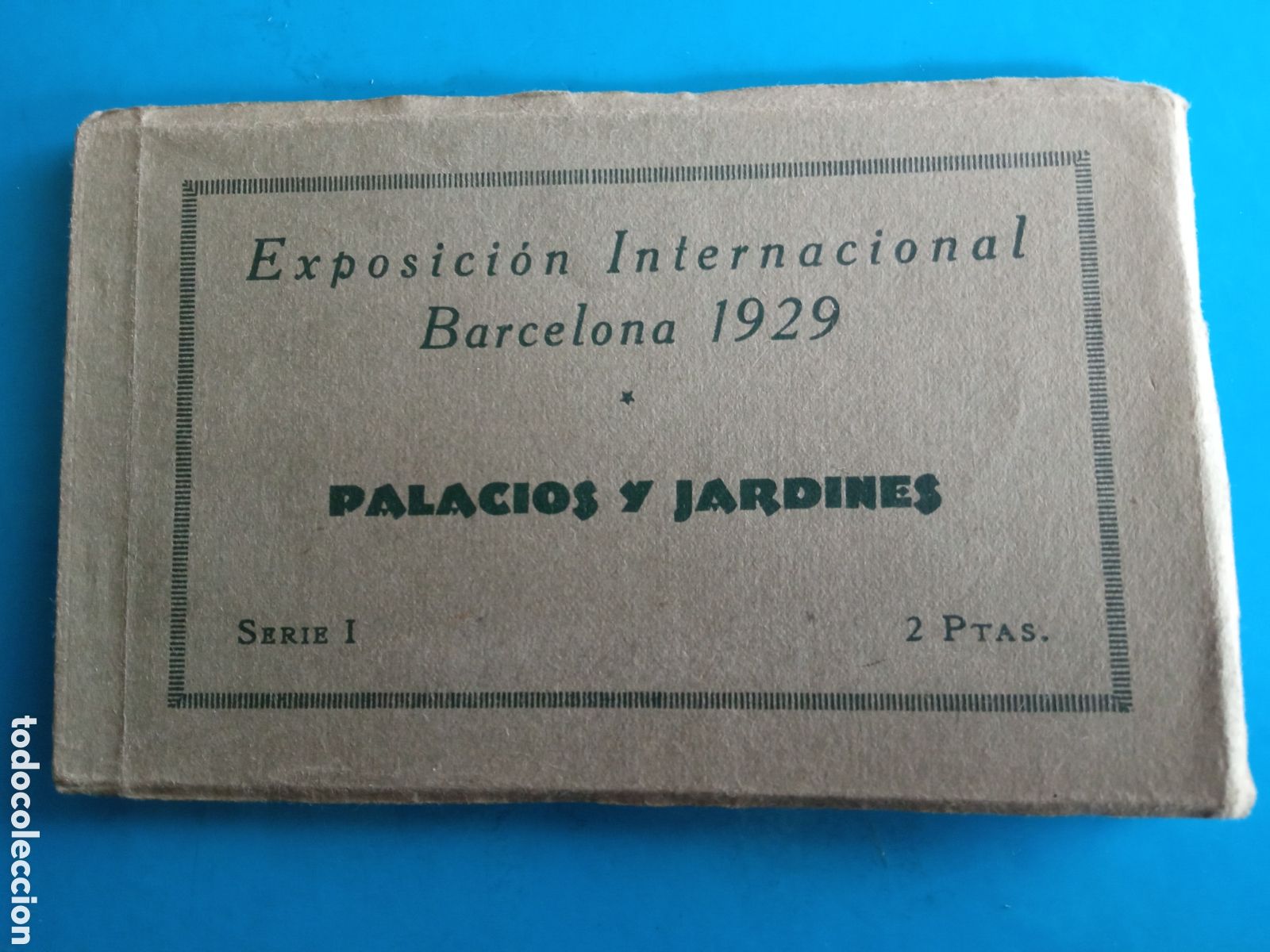 Postales: Antiguo bloc con 12 antiguas postales fotogr&aacute;ficas, Palacios y Jard&iacute;nes, Barcelona 1929