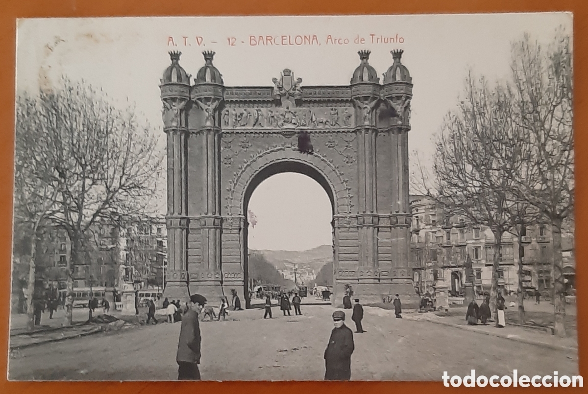 Postales: Postal Barcelona. Arco de Triunfo. Escrita y matasellada. R10141
