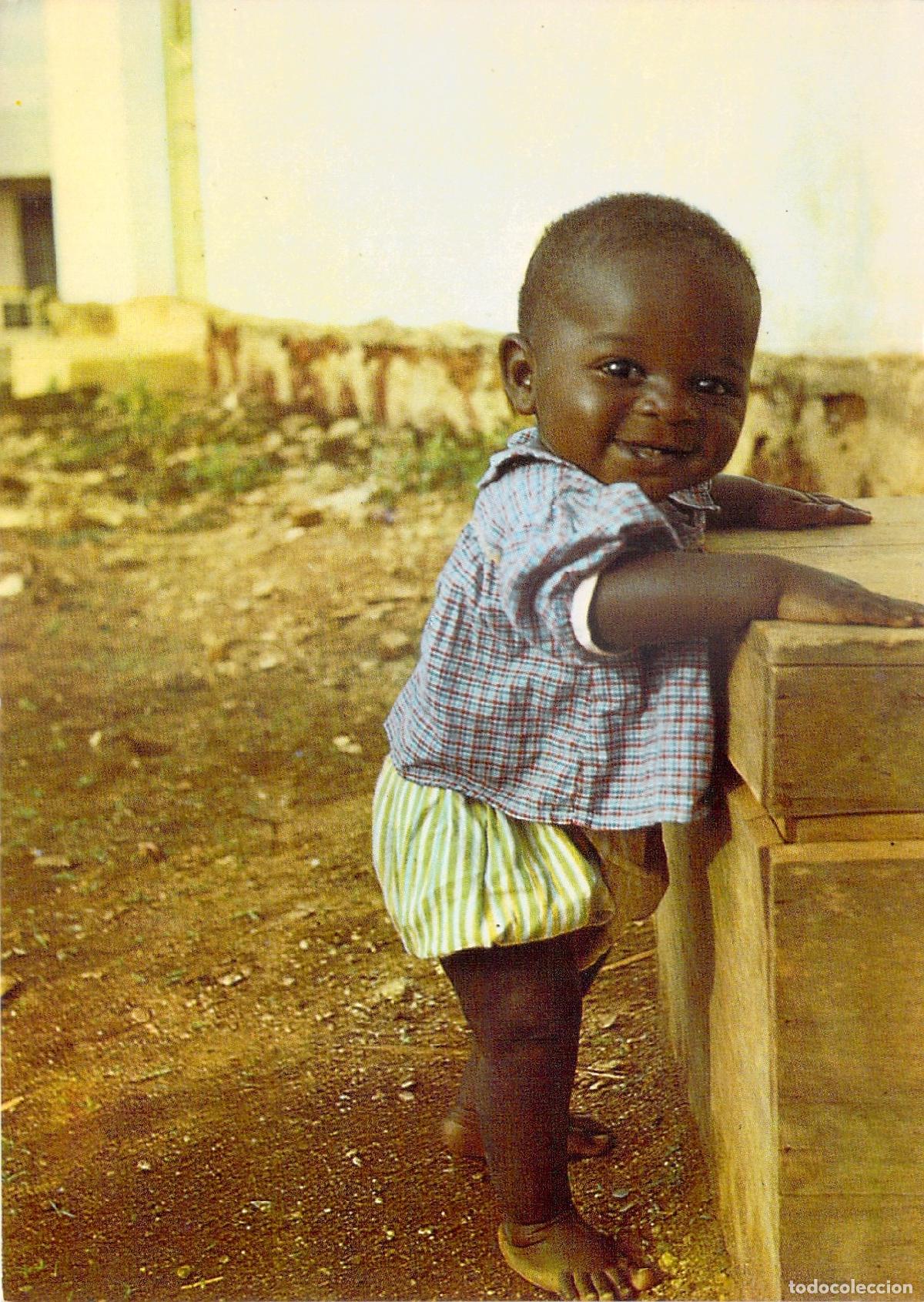 Postales: Postal de beb&eacute; africano