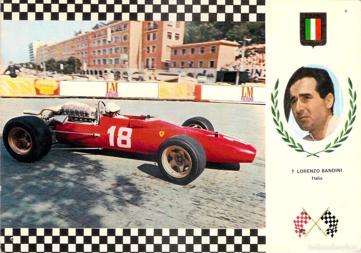 Postales: Postal de Ferrari 67 F&oacute;rmula 1 con Lorenzo Bandini