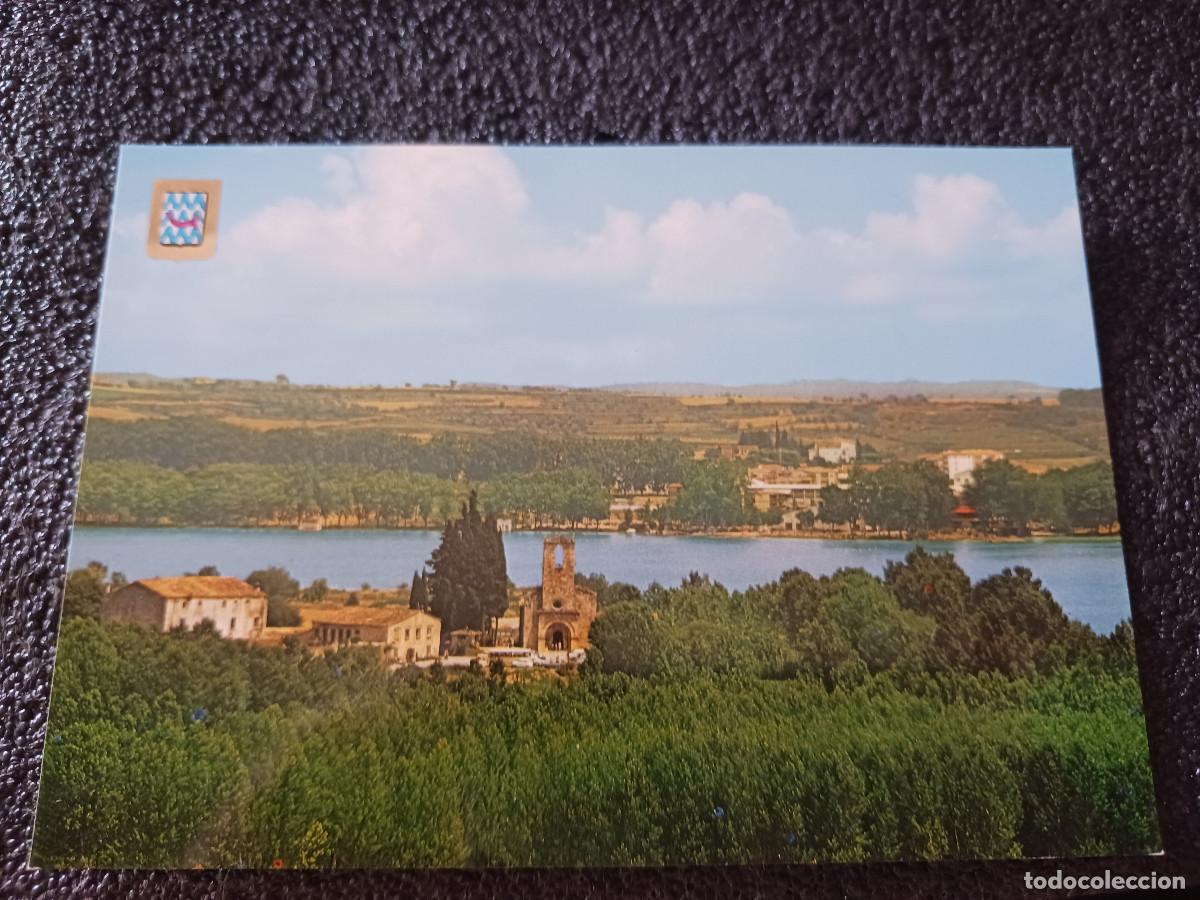 Postales: porqueras vista general y lago de ba&ntilde;olas, ed. escudo