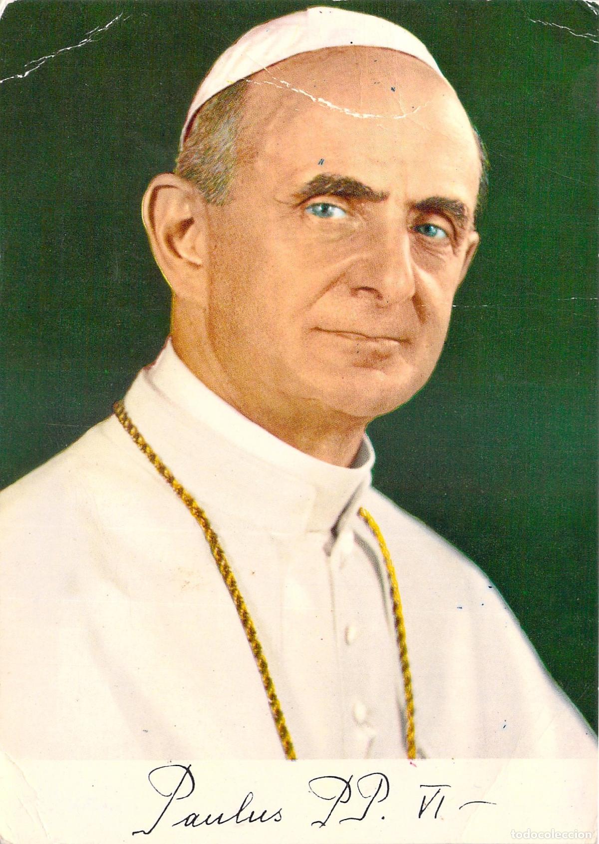 Postales: Postal del Papa Pablo VI