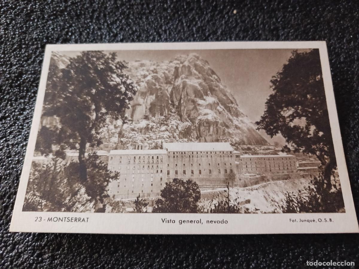 Postales: 23 montserrat, vista general nevado, foto junque, hueco grabado riusset