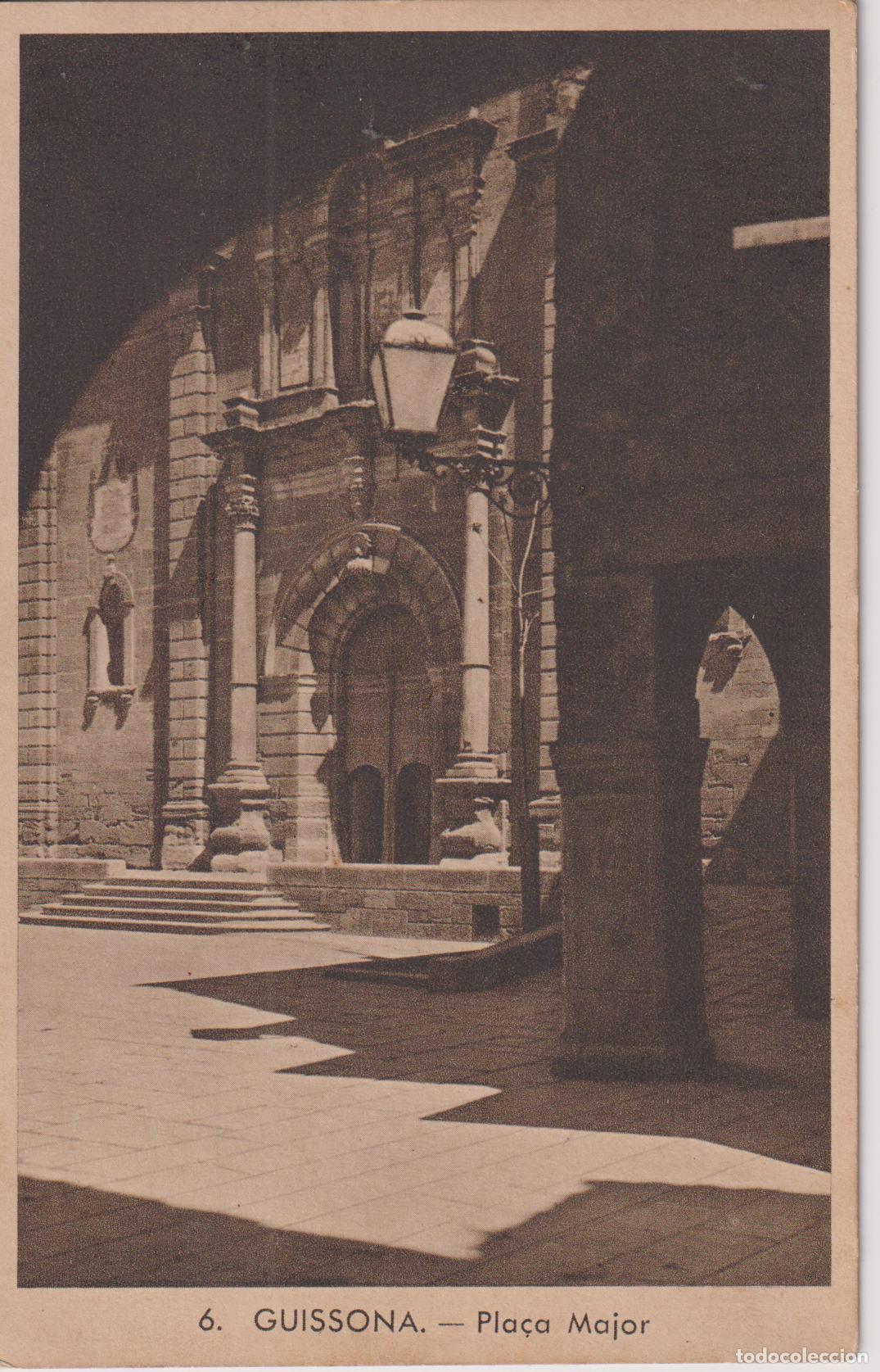 Postales: GUISSONA (LLEIDA) PLA&Ccedil;A MAJOR &ndash; FOTOS SARRI&Aacute; N&ordm;6 &ndash; S/C
