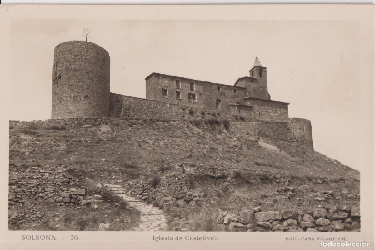 Postales: SOLSONA, IGLESIA DE CASTELLVELL &ndash; EDIT.CASA VILADRICH 36 &ndash; S/C