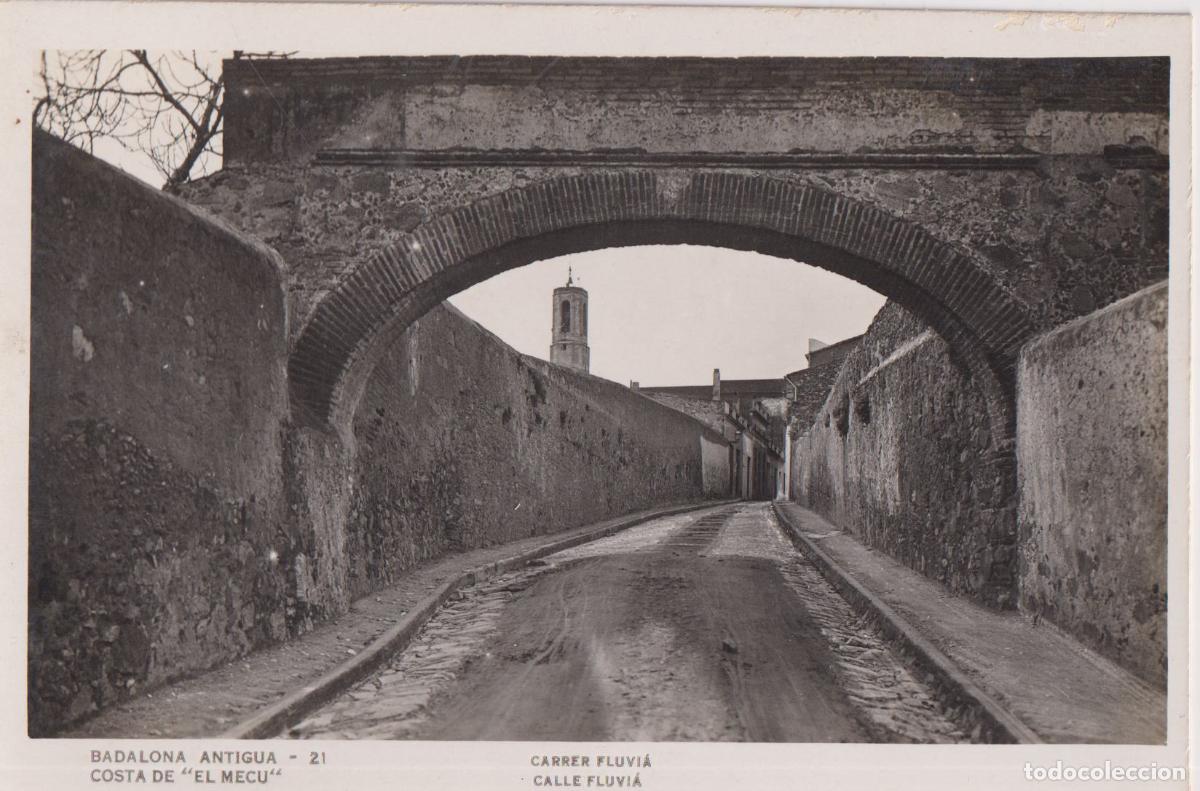 Postales: BADALONA ANTIGUA, COSTA DE EL MECU &ndash; CARRER FLUVIA &ndash; N&ordm;21 &ndash; S/C