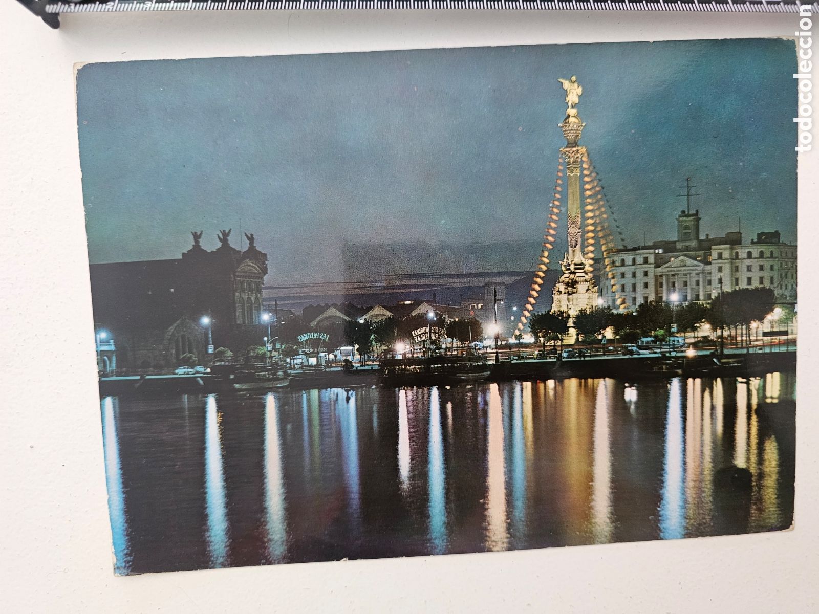 Postales: Postal de gran tama&ntilde;o de Puerta Paz Monumento a Col&oacute;n 1961 Ektachrome
