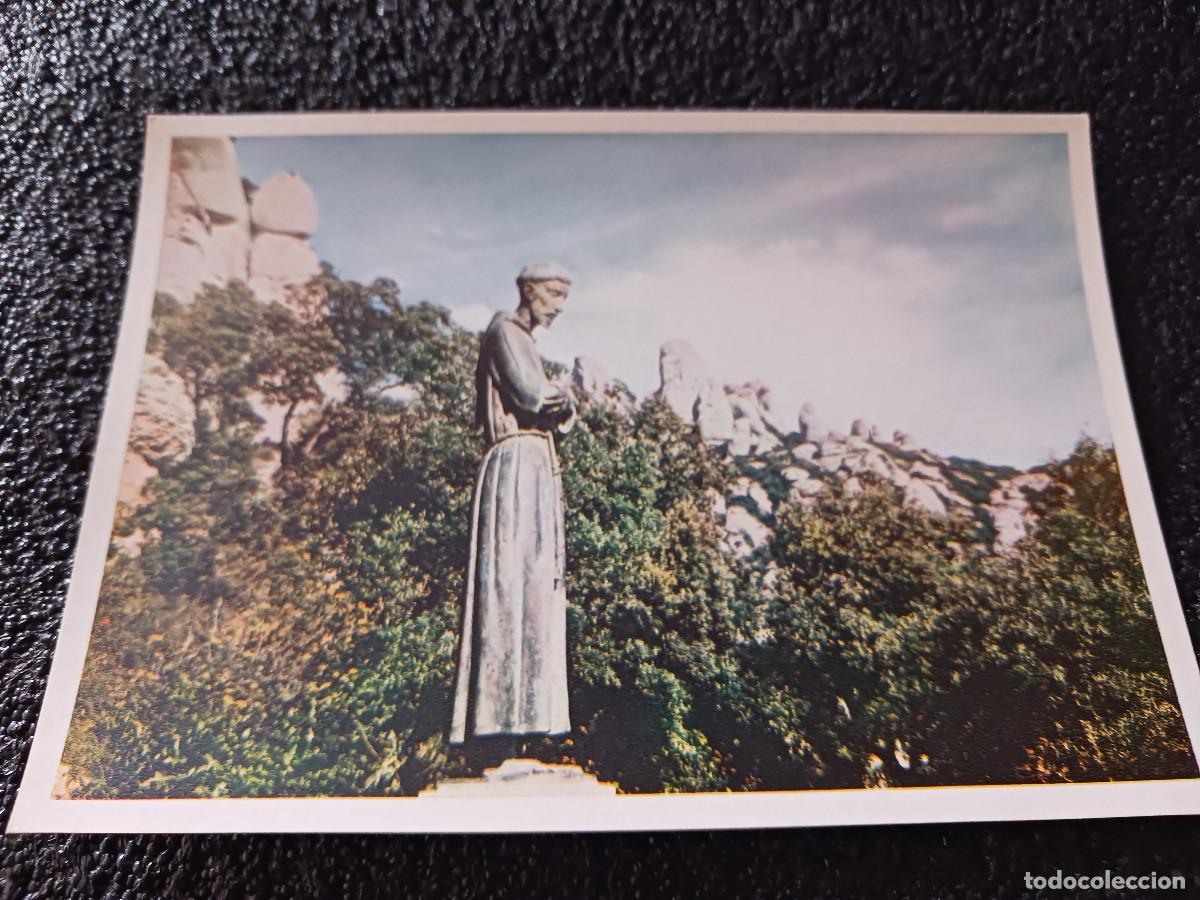 Postales: montserrat, monumento a san francisco de asis, foto dom ripol o.s.b. ed. monasterio