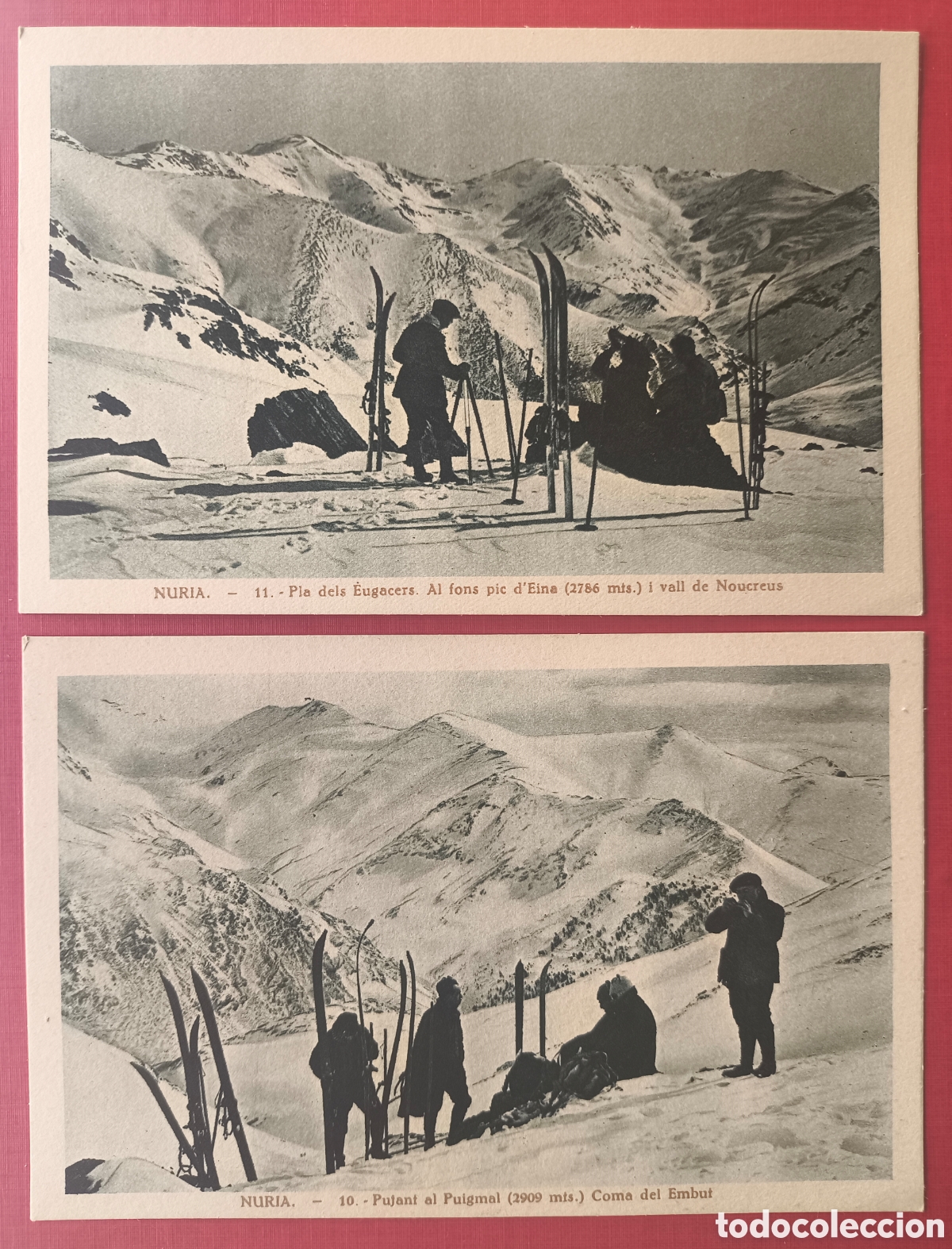 Postales: NURIA AL HIVERN COL. TERRA NOSTRA POSTAL ANIMADA FOTOTIPIA CENTRE EXCURSIONISTA CATALUNYA C. 1915