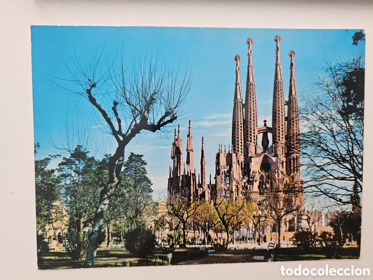 Postales: Postal de gran tama&ntilde;o de Barcelona Sagrada Familia n&deg; 6 1963