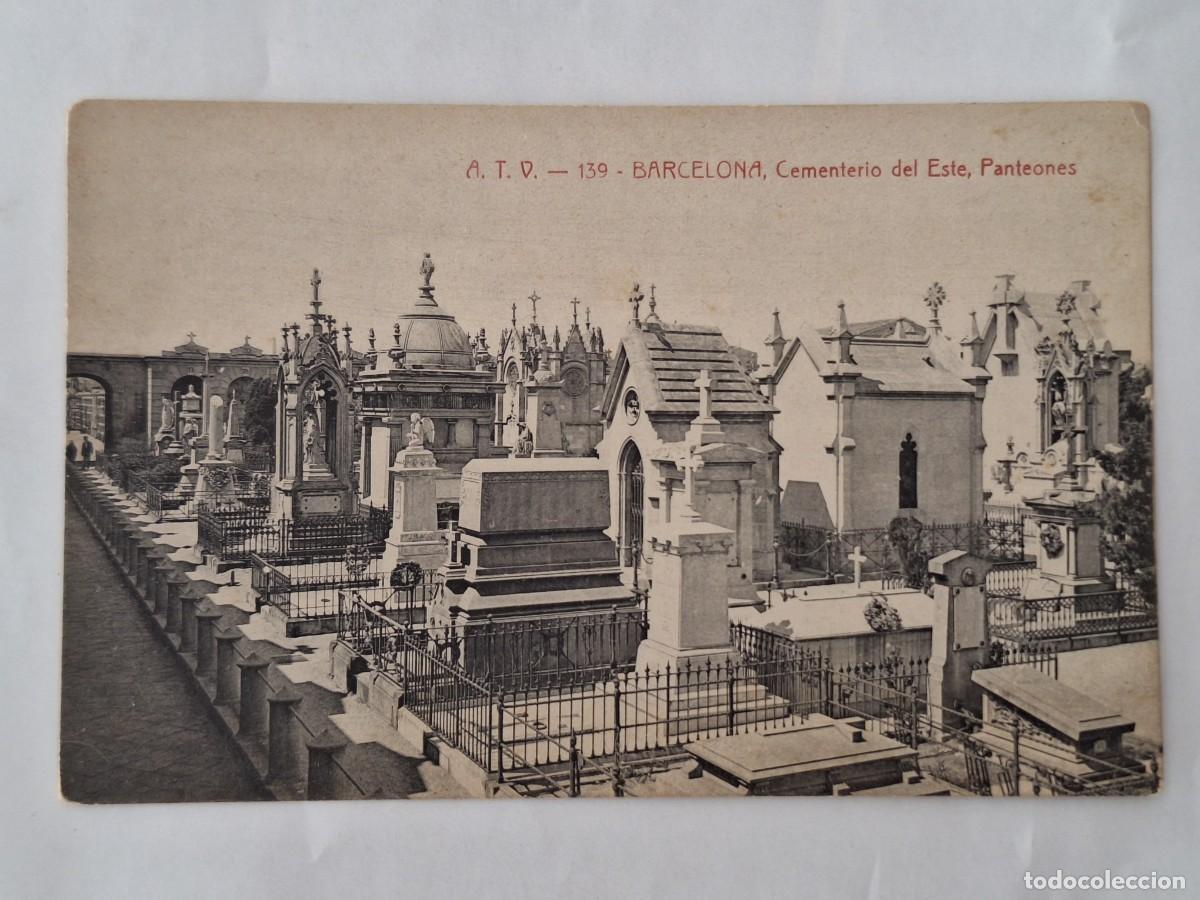 Postales: ANTIGUA POSTAL A.T.V. 139 BARCELONA CEMENTERIO DEL ESTE PANTEONES RV 2868