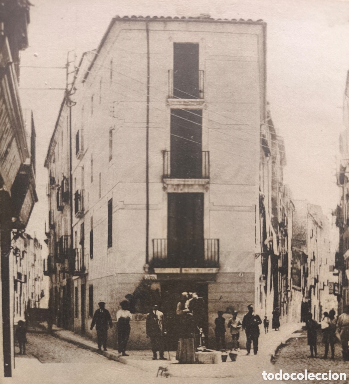 Postales: IGUALADA PLA&Ccedil;A SANT JOAN POSTAL ANIMADA FOTOTIPIA FRIEDRICHS 1915